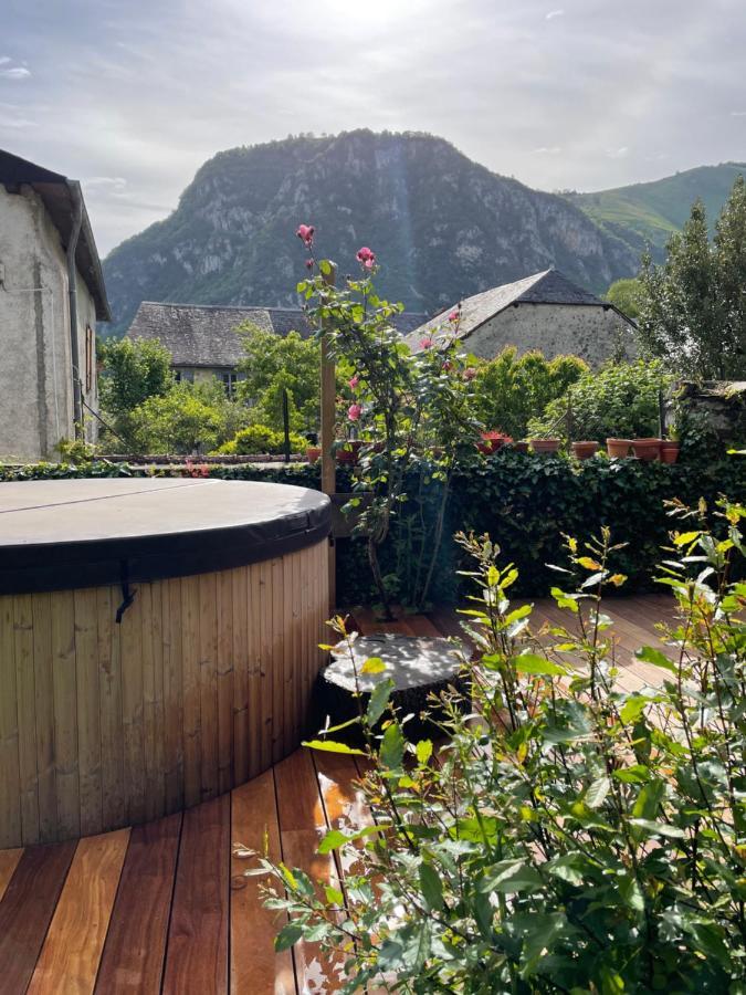 Le Monrepos Avec Jacuzzi Nordique Bielle Exterior foto